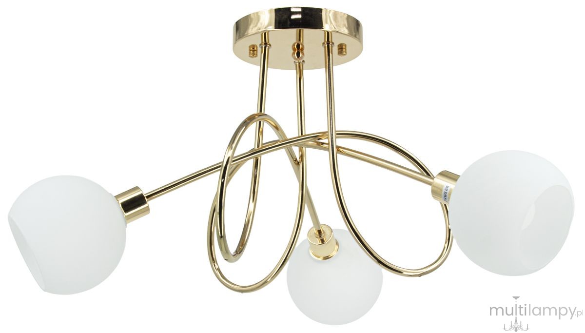 Aurora lampa sufitowa 3xE14 złota 6510/3A TR