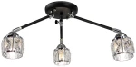 Nairobi lampa sufitowa 3xE14 czarna/chrom 1013/3A BL 8C