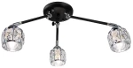Nairobi lampa sufitowa 3xE14 czarna/chrom 1013/3A BL 8C
