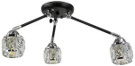 Nairobi lampa sufitowa 3xE14 czarna/chrom 1013/3A BL 8C