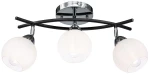 Edgar lampa sufitowa 3xE27 czarna/chrom 8725/3A 8C BL
