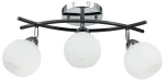 Edgar lampa sufitowa 3xE27 czarna/chrom 8725/3A 8C BL