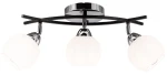 Edgar lampa sufitowa 3xE27 czarna/chrom 8725/3A 8C BL