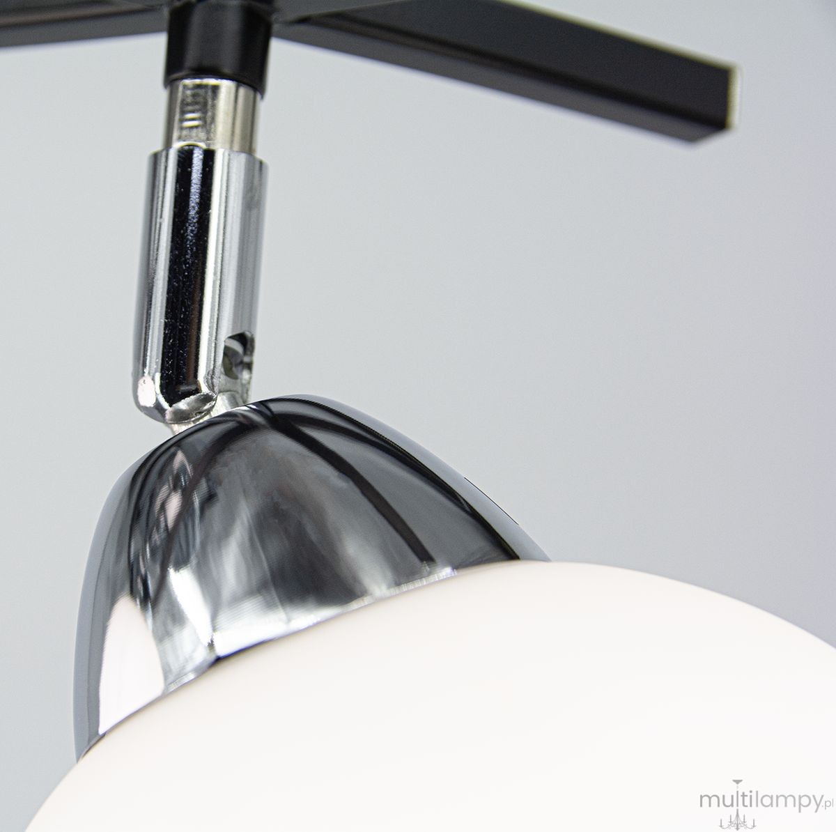 Edgar lampa sufitowa 2xE27 czarna/chrom 8725/2A 8C BL