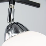Edgar lampa sufitowa 2xE27 czarna/chrom 8725/2A 8C BL