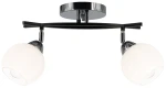 Edgar lampa sufitowa 2xE27 czarna/chrom 8725/2A 8C BL