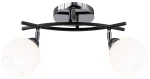 Edgar lampa sufitowa 2xE27 czarna/chrom 8725/2A 8C BL