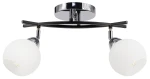 Edgar lampa sufitowa 2xE27 czarna/chrom 8725/2A 8C BL