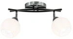 Edgar lampa sufitowa 2xE27 czarna/chrom 8725/2A 8C BL