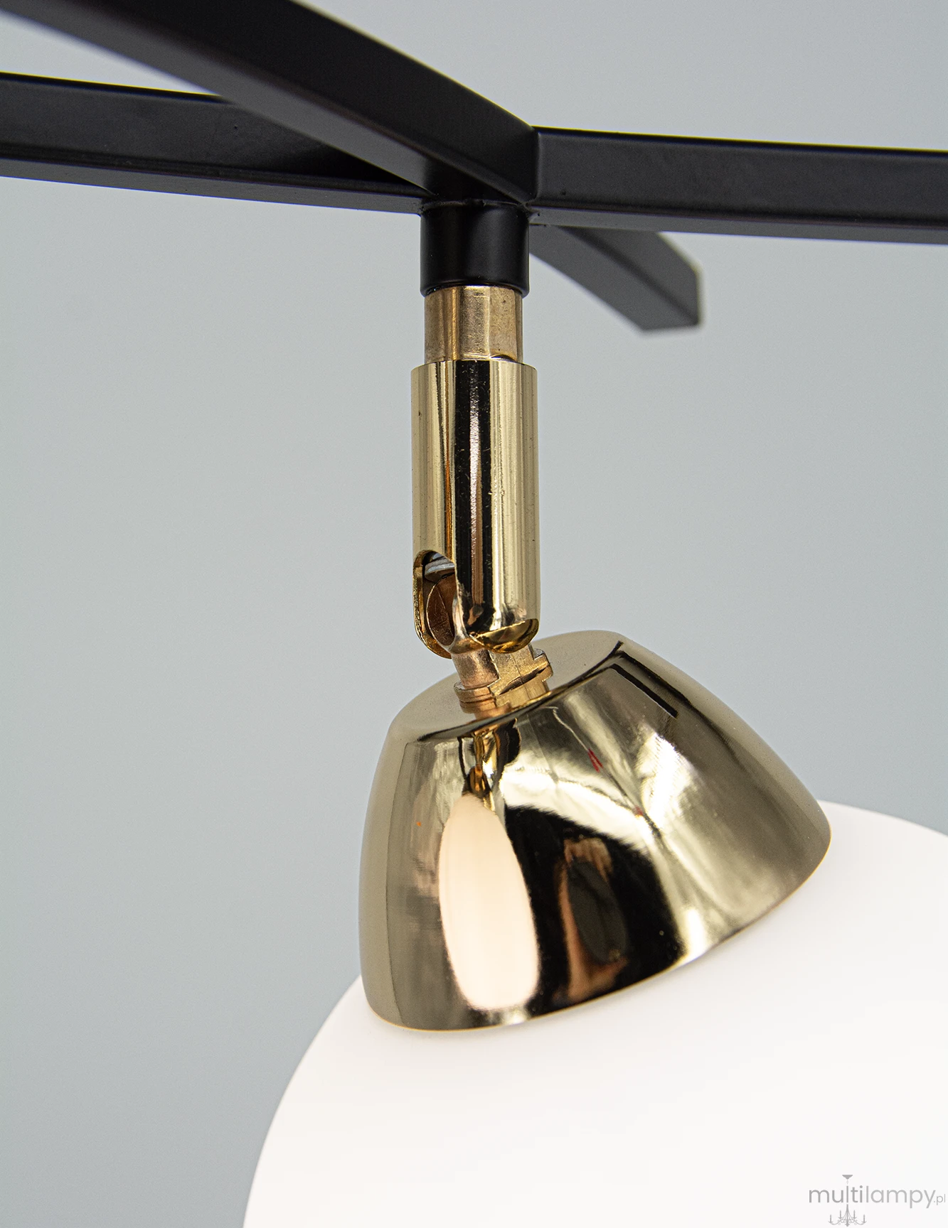 Edgar lampa sufitowa 3xE27 czarna/złota 8725/3A TR BL
