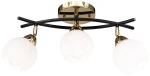 Edgar lampa sufitowa 3xE27 czarna/złota 8725/3A TR BL