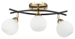 Edgar lampa sufitowa 3xE27 czarna/złota 8725/3A TR BL