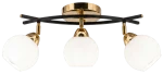 Edgar lampa sufitowa 3xE27 czarna/złota 8725/3A TR BL