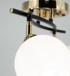 Edgar lampa sufitowa 2xE27 czarna/złota 8725/2A TR BL