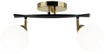 Edgar lampa sufitowa 2xE27 czarna/złota 8725/2A TR BL