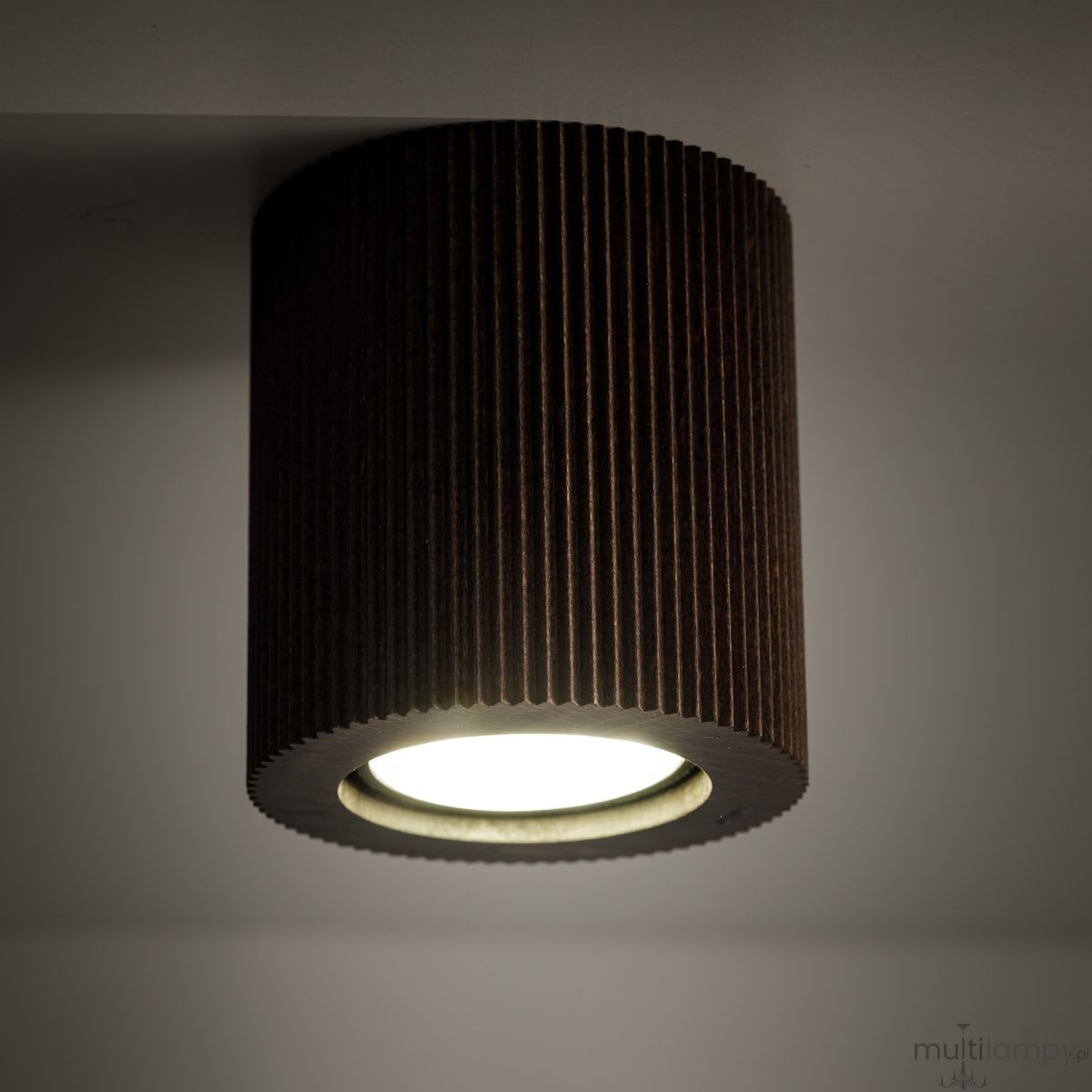 Eve Corte Wood Orzech lampa sufitowa GU10 brązowa