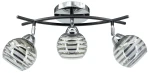 Edgar lampa sufitowa 3xE27 czarna/chrom 8725/3 8C BL