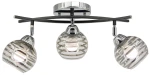 Edgar lampa sufitowa 3xE27 czarna/chrom 8725/3 8C BL