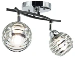 Edgar lampa sufitowa 2xE27 czarna/chrom 8725/2 8C BLEdgar lampa sufitowa 2xE27 czarna/chrom 8725/2 8C BL