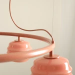 Puff Glaze Ring Coral lampa wisząca 5xE27 koralowa 1160F11_R