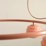 Puff Glaze Ring Coral lampa wisząca 5xE27 koralowa 1160F11_R