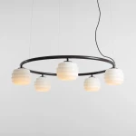 Puff Ring Mokka lampa wisząca 5xE27 brązowa 1159F28_R