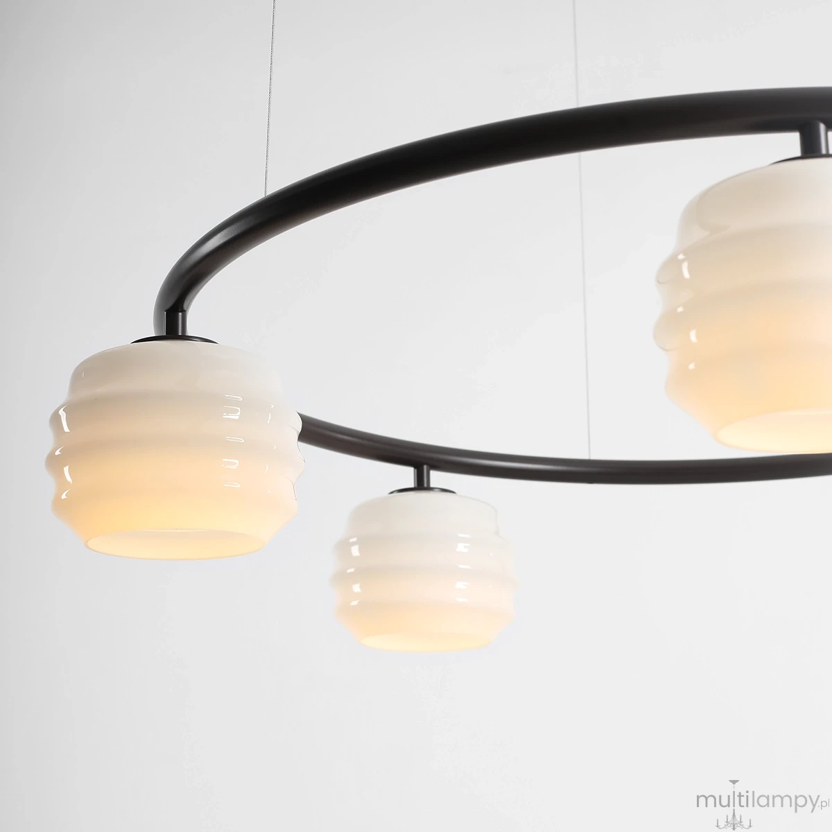Puff Ring Mokka lampa wisząca 5xE27 brązowa 1159F28_R