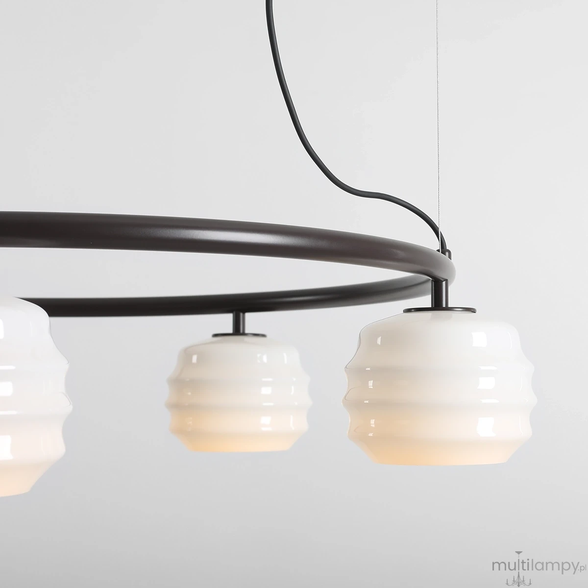 Puff Ring Mokka lampa wisząca 5xE27 brązowa 1159F28_R