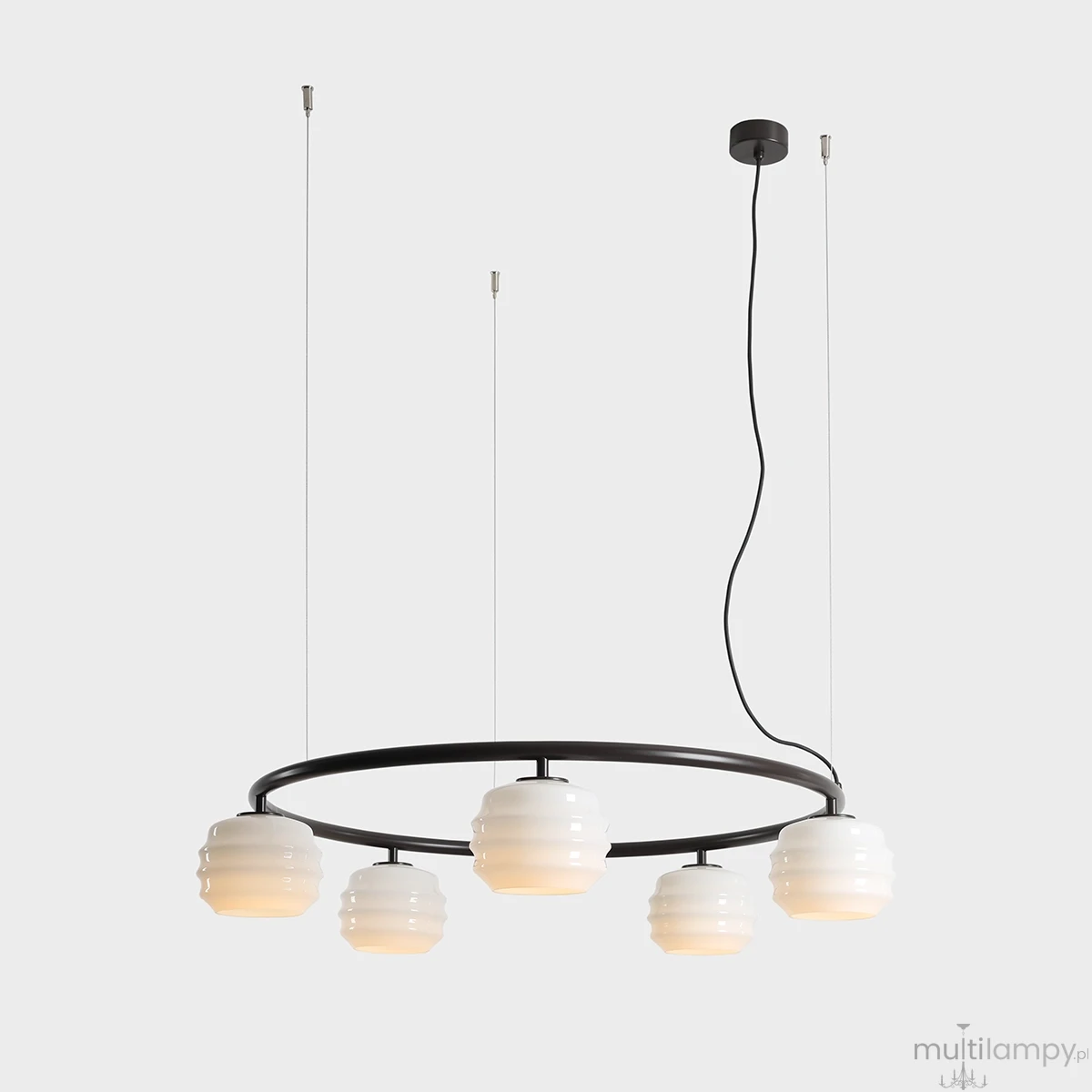 Puff Ring Mokka lampa wisząca 5xE27 brązowa 1159F28_R