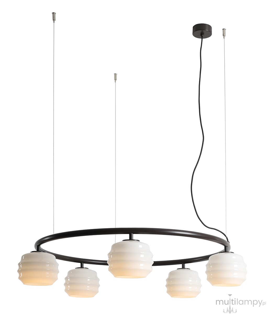 Puff Ring Mokka lampa wisząca 5xE27 brązowa 1159F28_R