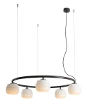 Puff Ring Mokka lampa wisząca 5xE27 brązowa 1159F28_R