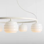 Puff Ring Cotton lampa wisząca 5xE27 kremowa 1159F20_R