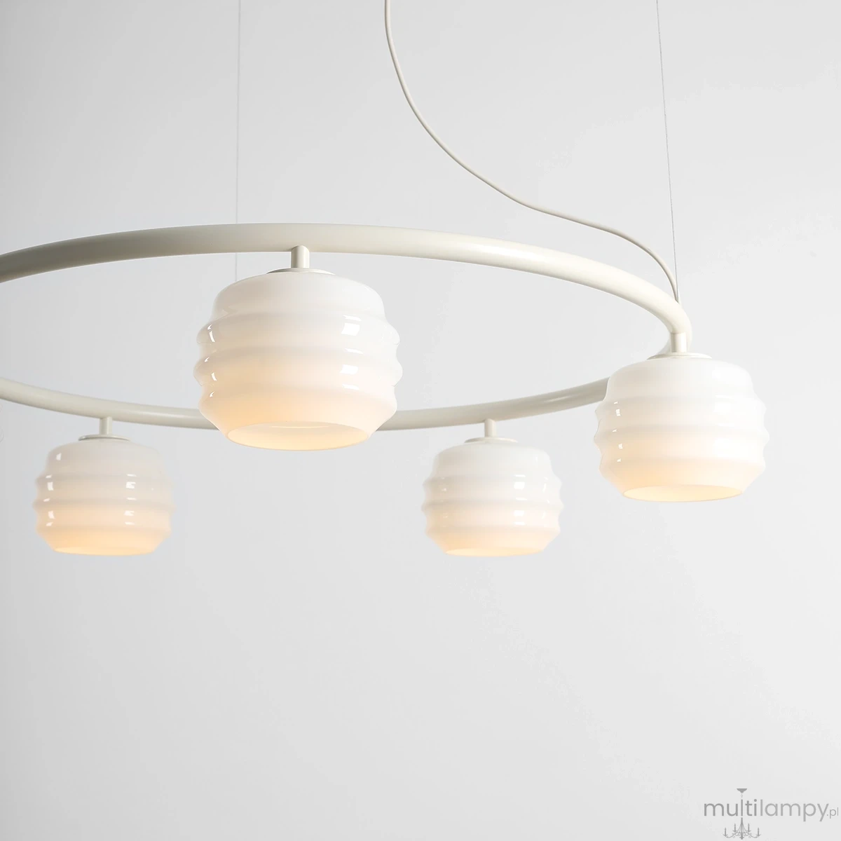 Puff Ring Cotton lampa wisząca 5xE27 kremowa 1159F20_R