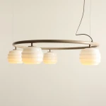 Puff Ring Beige lampa wisząca 5xE27 beżowa 1159F17_R