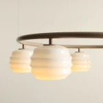 Puff Ring Beige lampa wisząca 5xE27 beżowa 1159F17_R