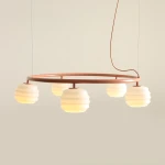 Puff Ring Coral lampa wisząca 5xE27 koralowa 1159F11_R