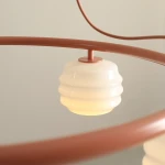 Puff Ring Coral lampa wisząca 5xE27 koralowa 1159F11_R