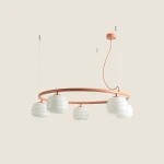 Puff Ring Coral lampa wisząca 5xE27 koralowa 1159F11_R