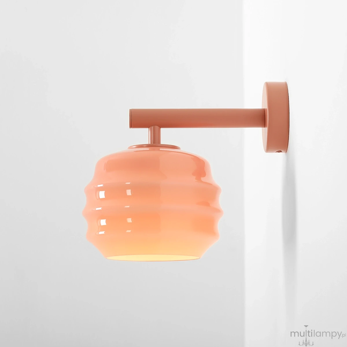 Puff Glaze Coral kinkiet 1xE27 koralowy 1160C11