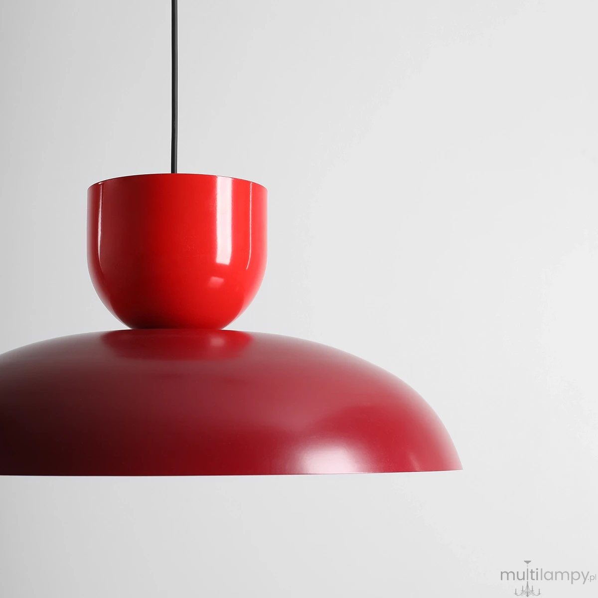 Ella lampa wisząca 1xE27 Red Wine + Red Chilli