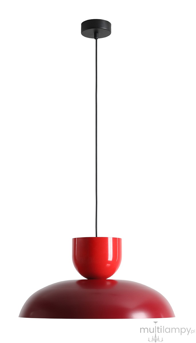 Ella lampa wisząca 1xE27 Red Wine + Red Chilli