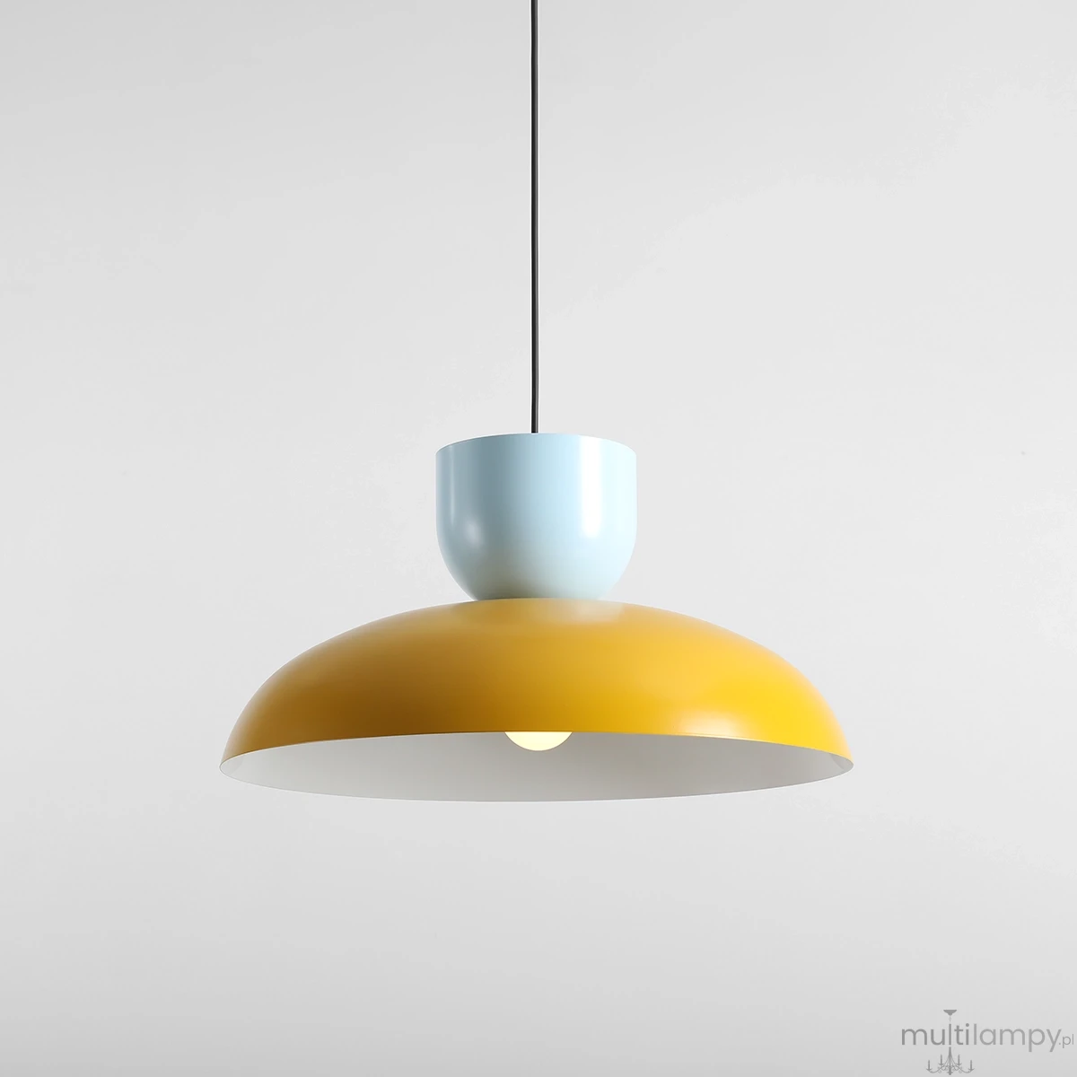 Ella lampa wisząca 1xE27 Mustard + Baby Blue