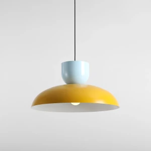 Ella lampa wisząca 1xE27 Dark Mustard + Baby Blue