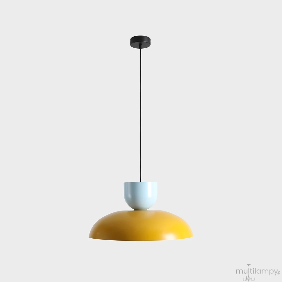 Ella lampa wisząca 1xE27 Mustard + Baby Blue