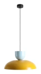 Ella lampa wisząca 1xE27 Mustard + Baby Blue