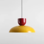 Ella lampa wisząca 1xE27 Dark Mustard + Red Wine