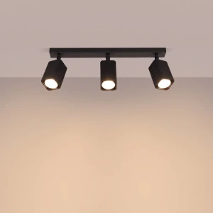 Rayo 3L lampa sufitowa 3xGU10 czarna SL.3165