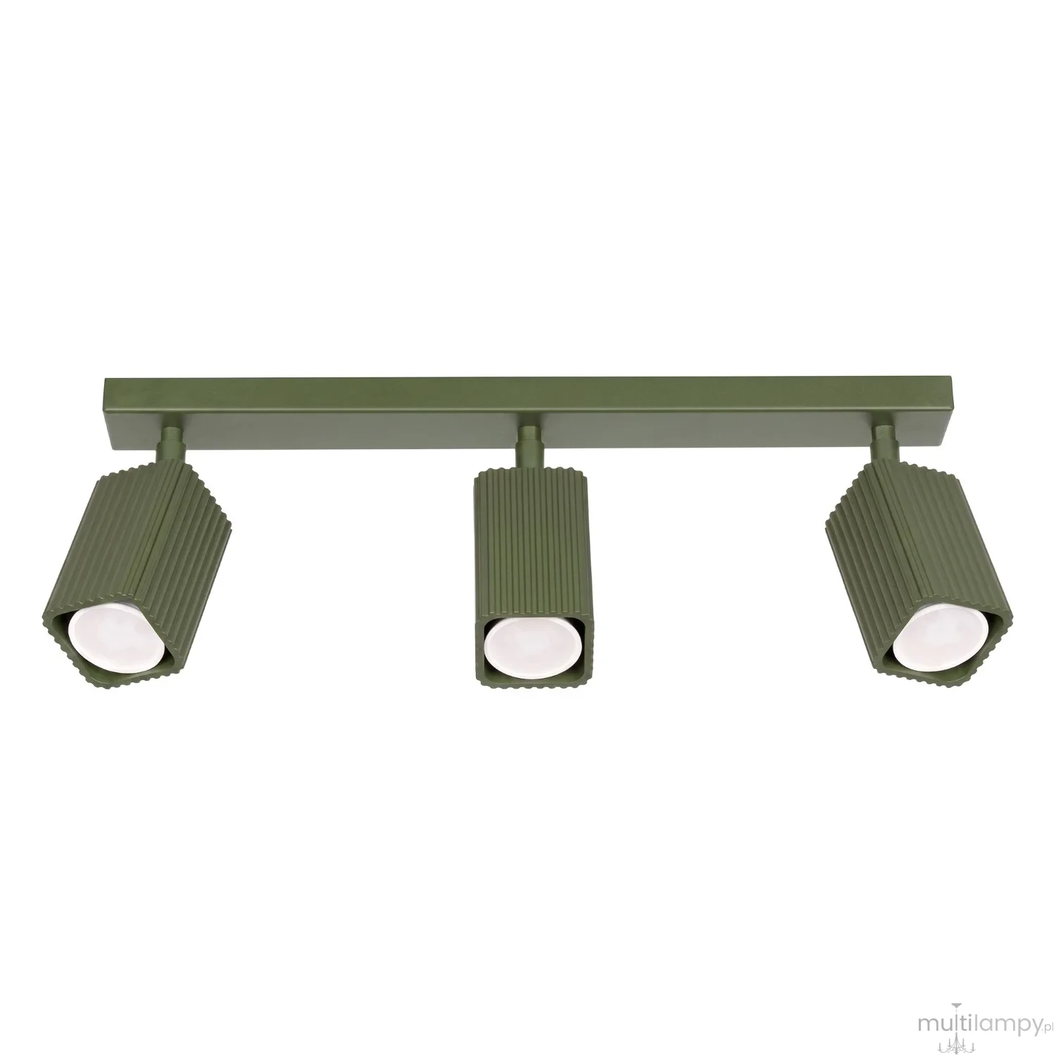 Rayo 3L lampa sufitowa 3xGU10 zielona oliwka SL.3179