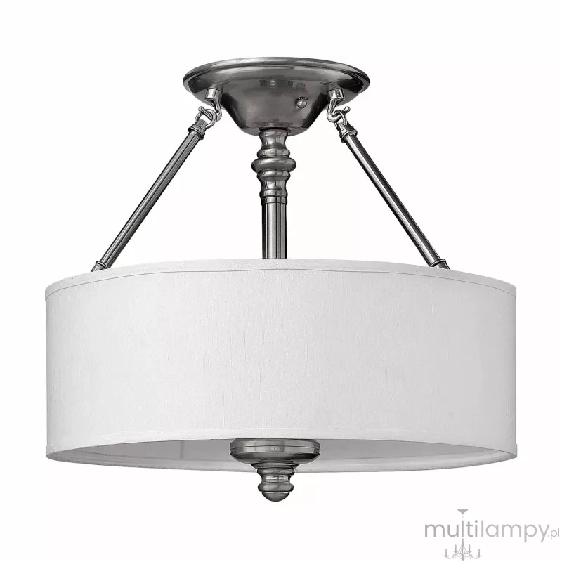 Sussex lampa sufitowa 3xE27 nikiel szczotkowany HK-SUSSEX-SF
