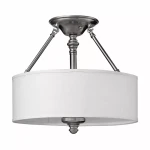 Sussex lampa sufitowa 3xE27 nikiel szczotkowany HK-SUSSEX-SF